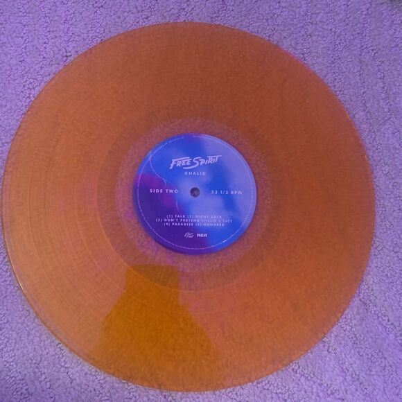 Free Spirit Khalid Translucent Orange Vinyl - Picture 2 of 5